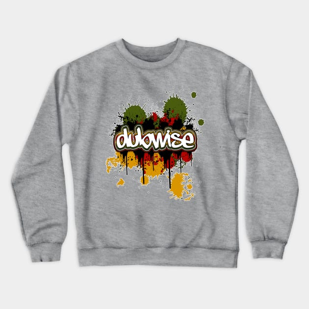 Dubwise-Rasta Splatter Crewneck Sweatshirt by AutotelicArt